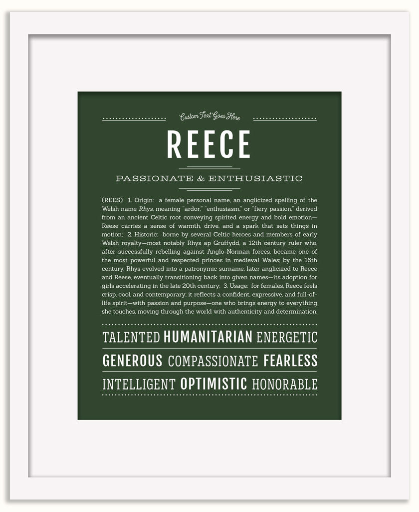 Reece (female) | Name Art Print