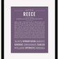 Reece (female) | Name Art Print