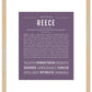 Reece (female) | Name Art Print