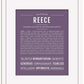 Reece (female) | Name Art Print