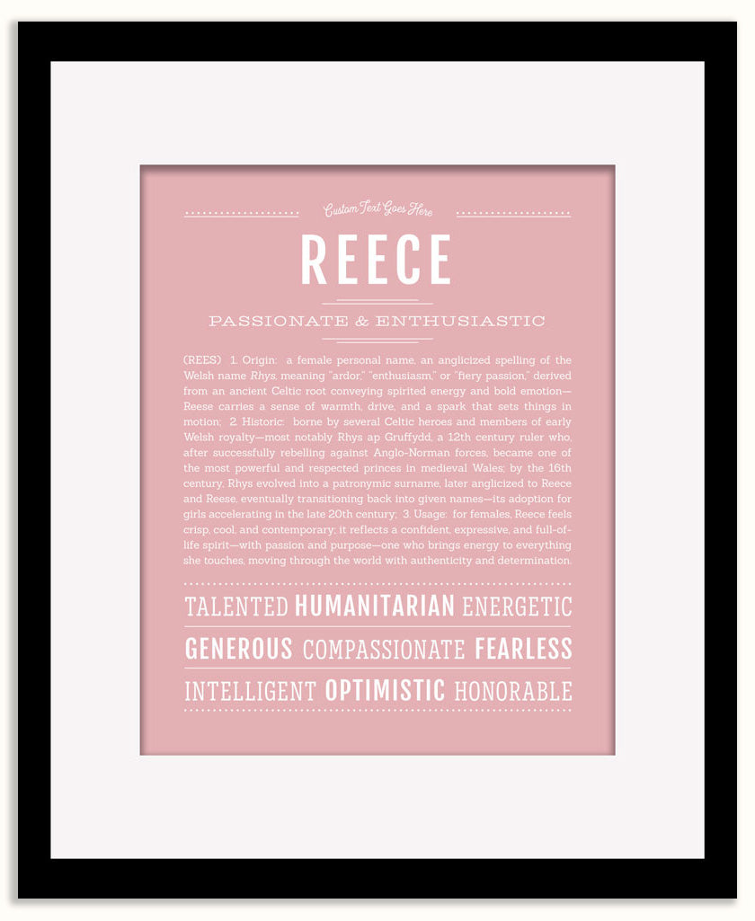 Reece (female) | Name Art Print