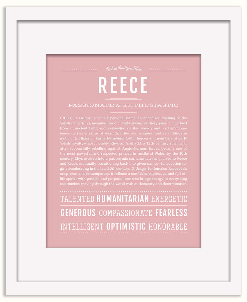 Reece (female) | Name Art Print