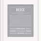 Reece (female) | Name Art Print