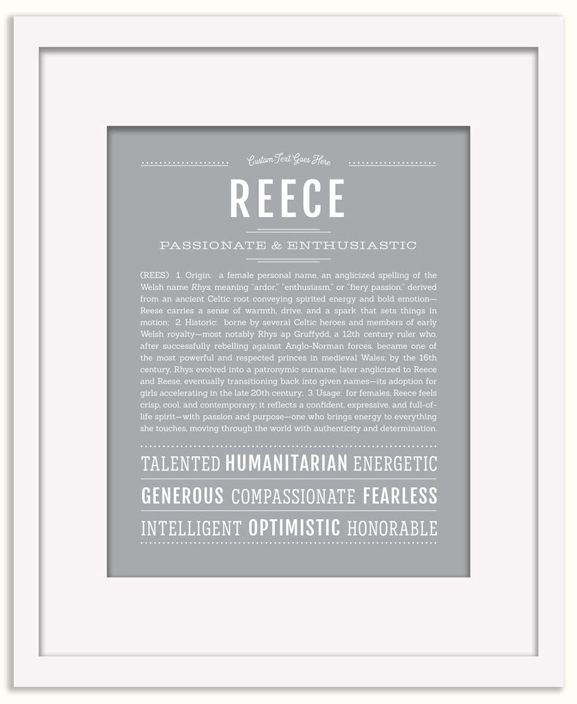 Reece (female) | Name Art Print