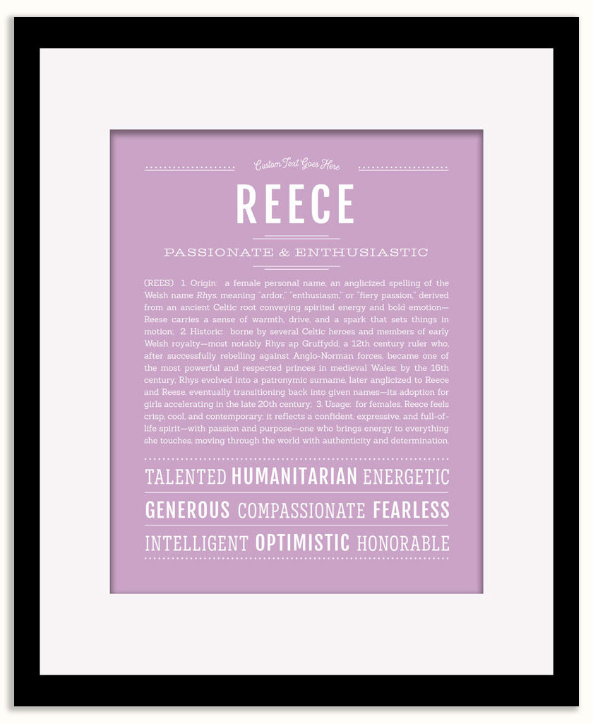 Reece (female) | Name Art Print