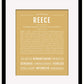 Reece (female) | Name Art Print