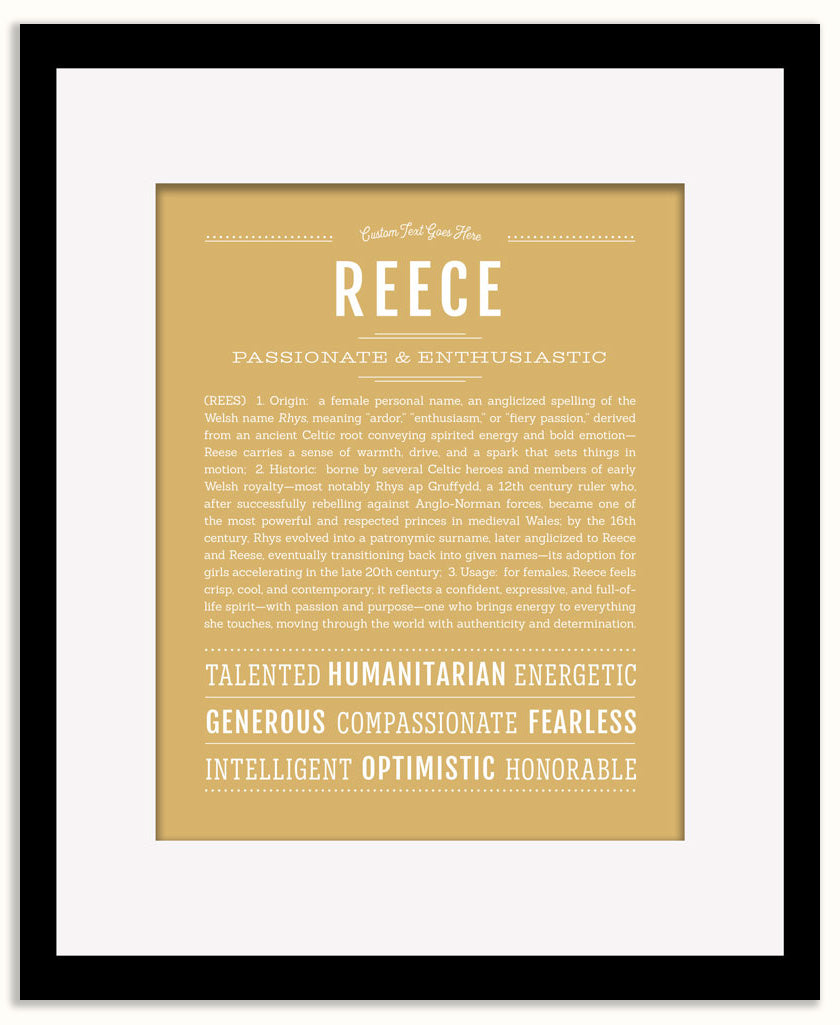Reece (female) | Name Art Print
