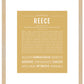 Reece (female) | Name Art Print