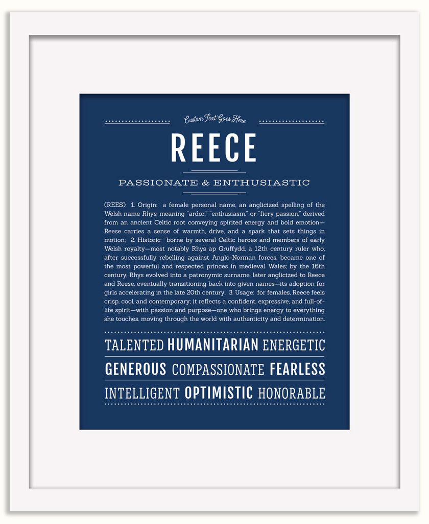 Reece (female) | Name Art Print