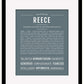 Reece (female) | Name Art Print