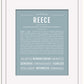 Reece (female) | Name Art Print