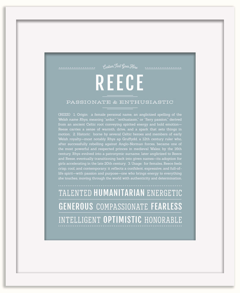 Reece (female) | Name Art Print