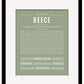 Reece (female) | Name Art Print