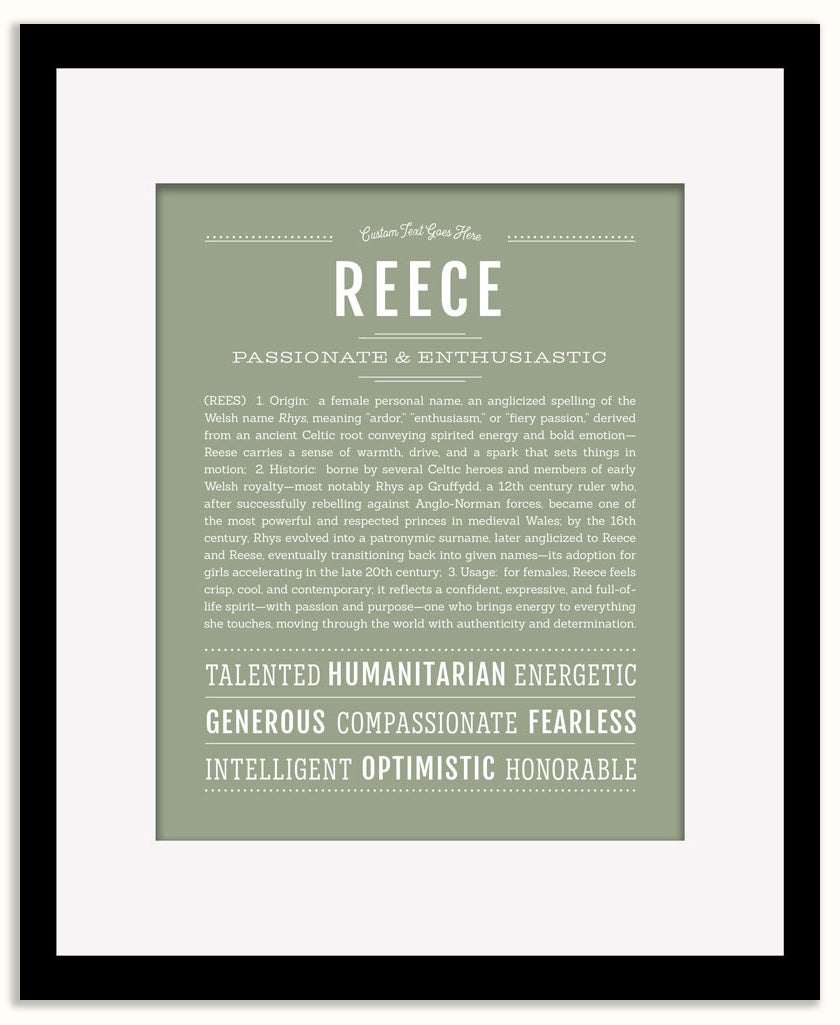 Reece (female) | Name Art Print