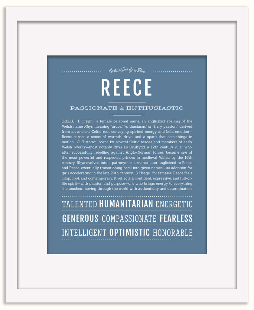 Reece (female) | Name Art Print