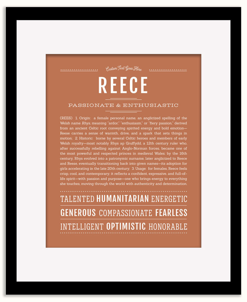 Reece (female) | Name Art Print