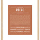 Reece (female) | Name Art Print