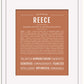 Reece (female) | Name Art Print