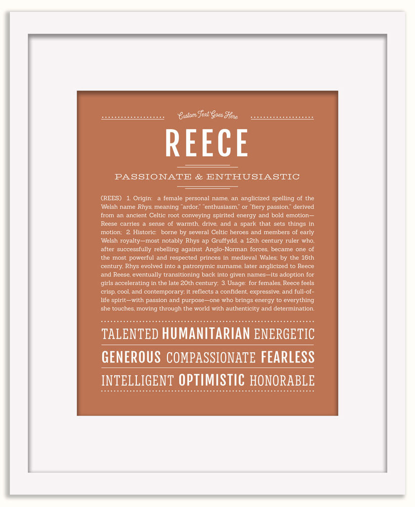 Reece (female) | Name Art Print