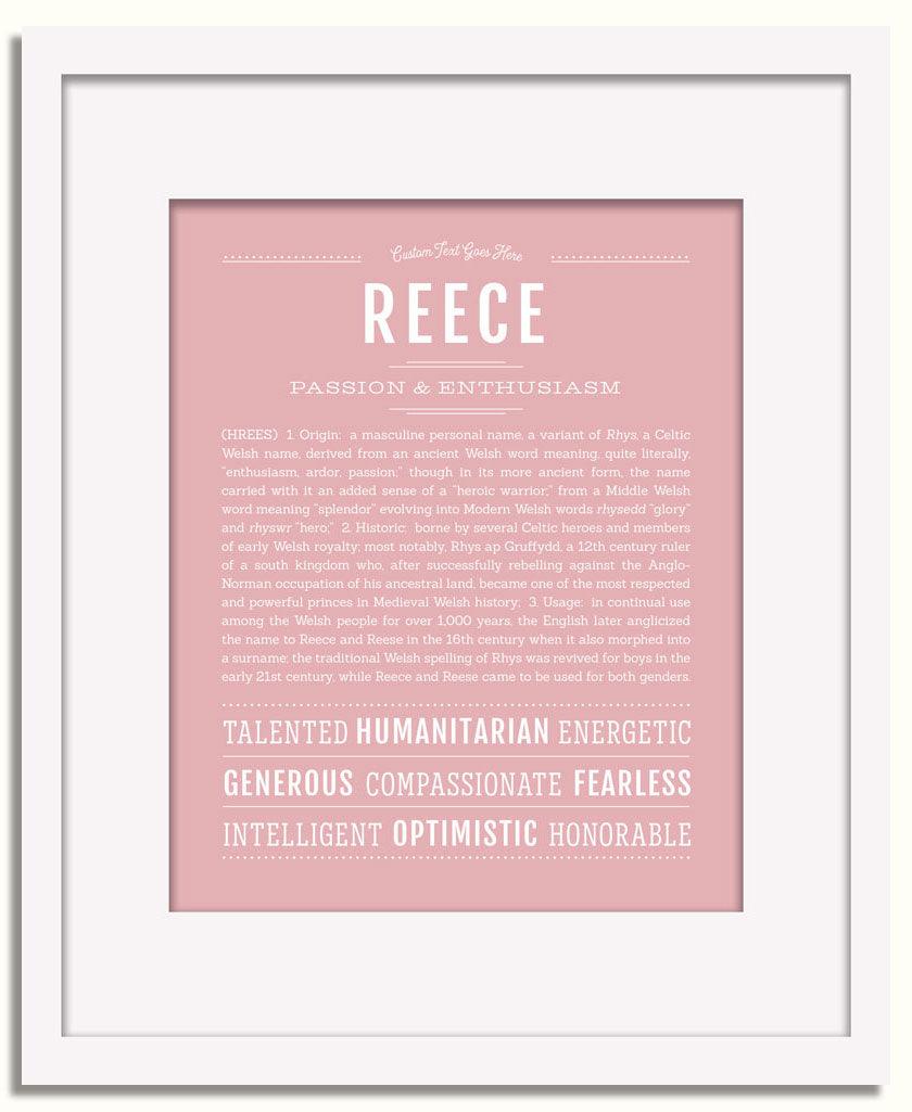 Frame Options | Dusty Rose | White Frame, Matted