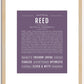 Reed (female) | Name Art Print