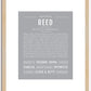 Reed (female) | Name Art Print