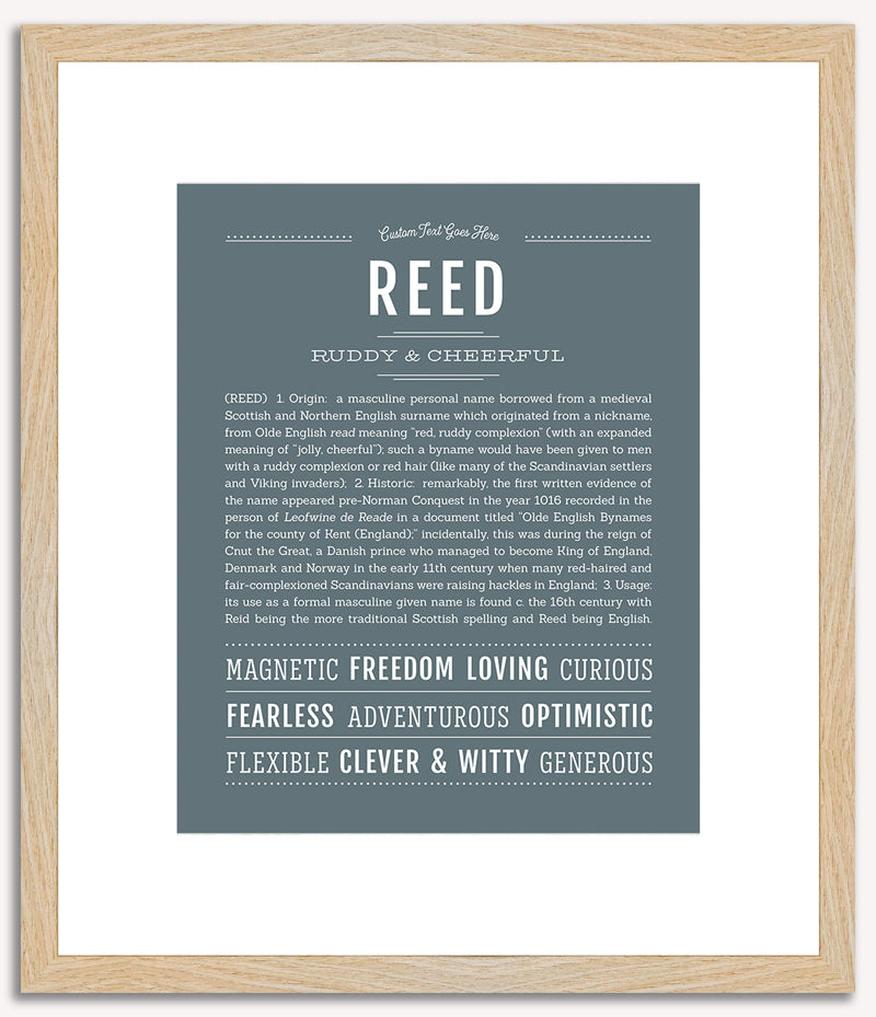 Reed (male) | Name Art Print