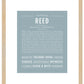 Reed (female) | Name Art Print