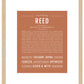 Reed (female) | Name Art Print