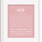 Frame Options | Dusty Rose | White Frame, Matted