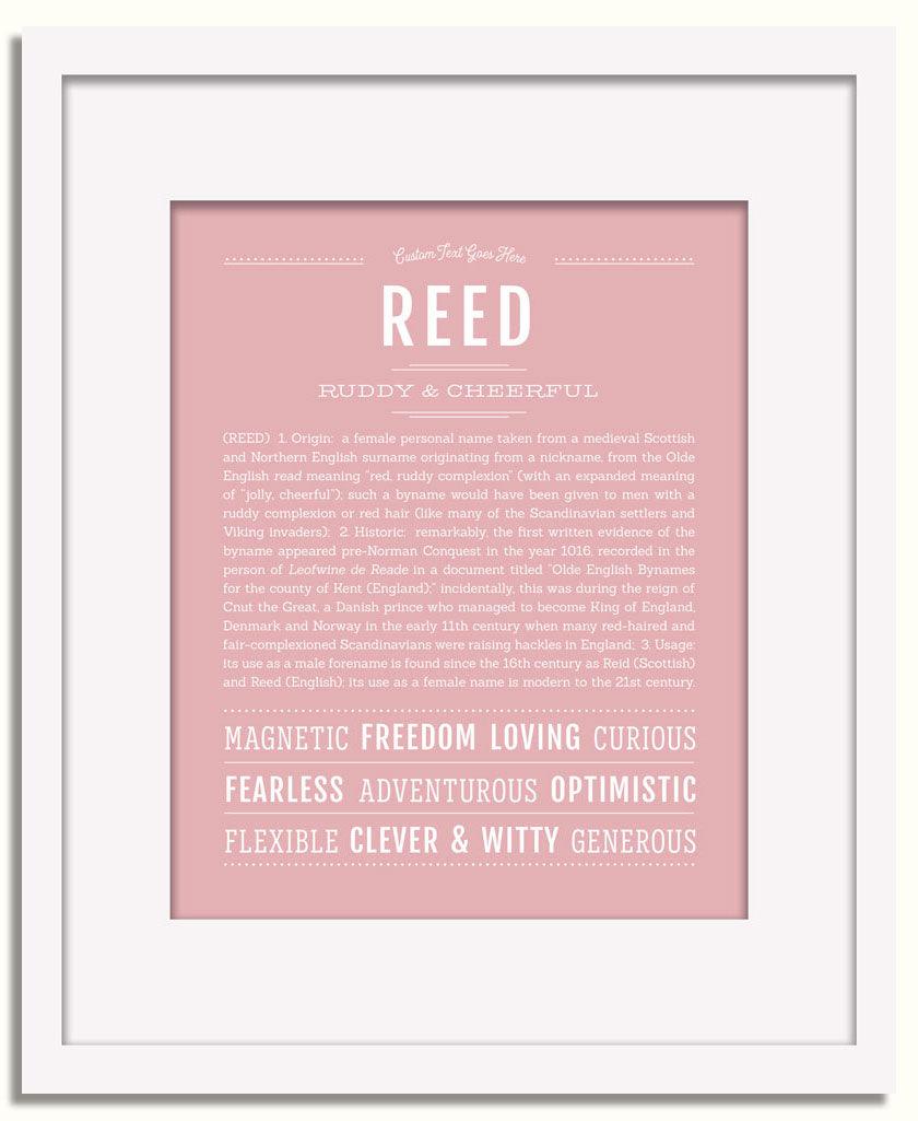 Frame Options | Dusty Rose | White Frame, Matted