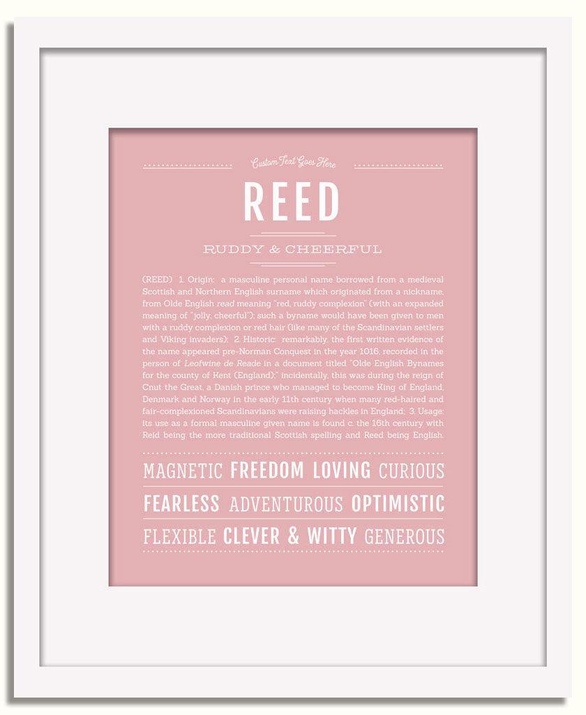 Frame Options | Dusty Rose | White Frame, Matted