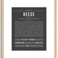 Reese (female) | Name Art Print