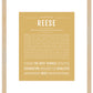 Reese (female) | Name Art Print