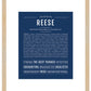 Reese (female) | Name Art Print