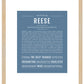 Reese (female) | Name Art Print