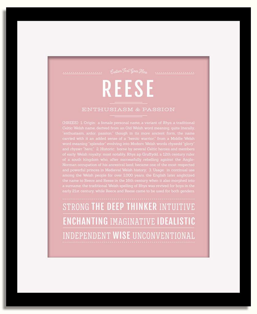 Frame Options | Dusty Rose | Black Frame, Matted