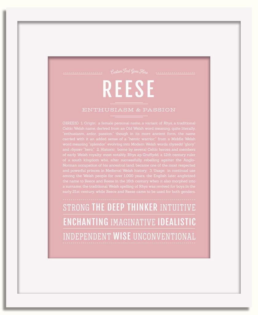 Frame Options | Dusty Rose | White Frame, Matted