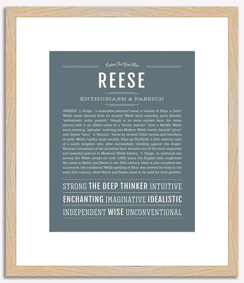 Reese (female) | Name Art Print