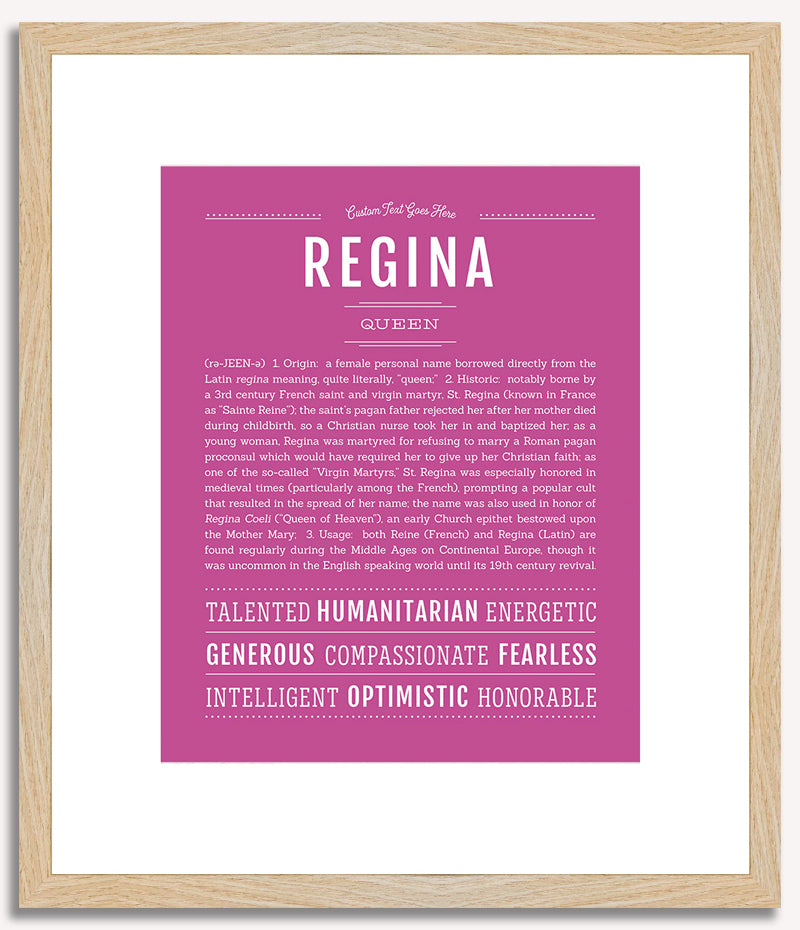 Regina | Name Art Print