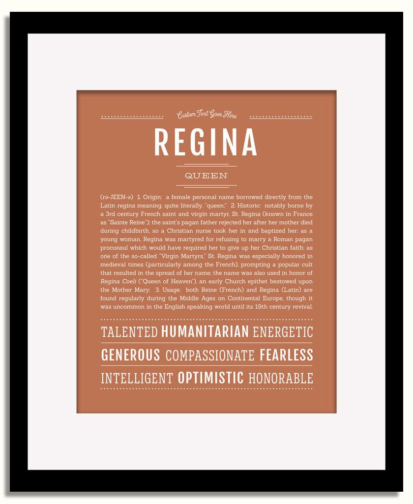 Frame Options | Terra Cotta | Black Frame, Matted