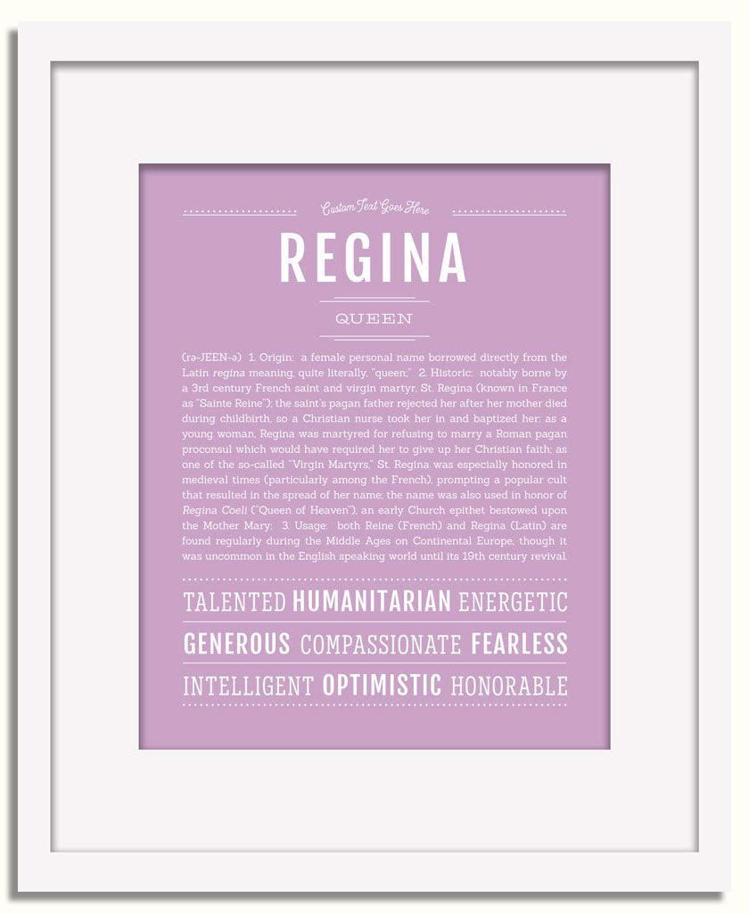 Frame Options | Lilac | White Frame, Matted