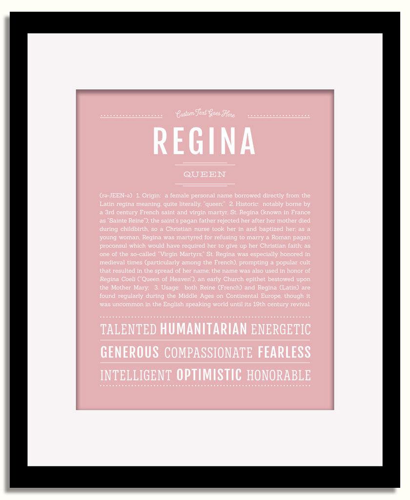 Frame Options | Dusty Rose | Black Frame, Matted