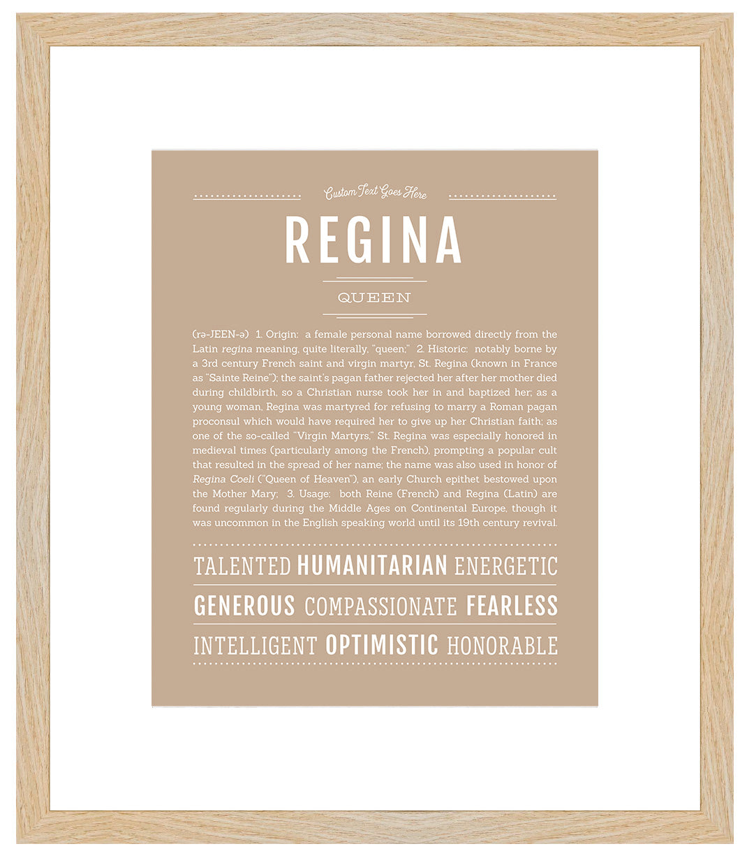 Regina | Name Art Print