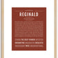 Reginald | Name Art Print