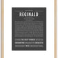 Reginald | Name Art Print