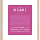 Reginald | Name Art Print