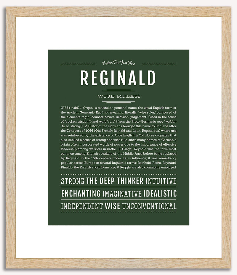 Reginald | Name Art Print