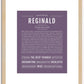 Reginald | Name Art Print