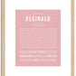 Reginald | Name Art Print